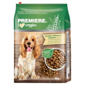 Hundefutter PREMIERE Veggies Reis, Erbsen & Kräutern 4 kg