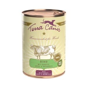 Hundefutter Terra Canis Classic Adult 6x400g Rind mit Karotte, Apfel & Naturreis