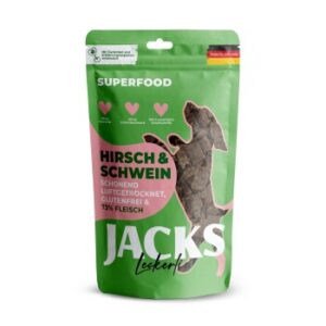 Hundefutter JACKS Splitter Soft Hirsch & Schwein 90 g