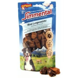 Hundefutter DeliBest Simmental Rind Lungenwürfel gross 120g