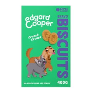 Hundefutter Edgard & Cooper Biscuits Apfel und Blaubeere 400 g