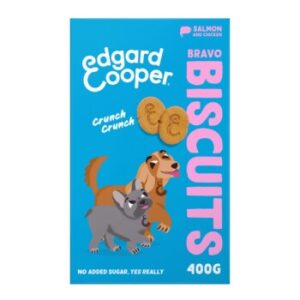 Hundefutter Edgard & Cooper Biscuits Lachs & Huhn 400 g