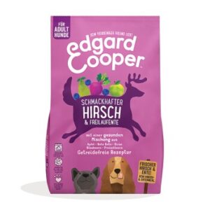 Hundefutter Edgard & Cooper Schmackhafter Hirsch & Freilaufente Adult 700 g