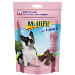 Hundefutter MultiFit Soft Snack 3x70g Lamm