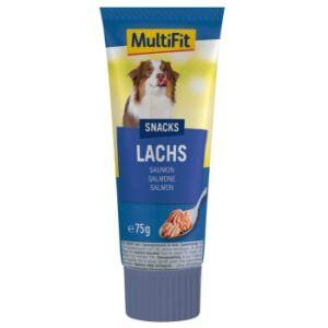 Hundefutter MultiFit Lachscreme 12x75g