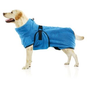 Hundebekleidung SwissPet Wety Hundebademantel blau L