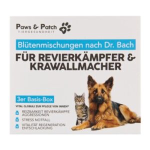 Hundefutter Paws & Patch Blütenmischung 3er Set REVIERKÄMPFER UND KRAWALLMACHER 3x10g