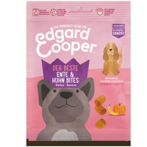 Hundefutter Edgard & Cooper Bites 2x50g Ente & Huhn mit Kürbis & Banane