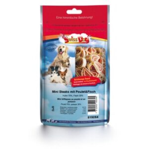 Hundefutter SwissDog Mini Steaks Chicken&Fish 400g