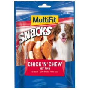 Hundefutter MultiFit Snacks Chick ’n› Chew Nr.3 mit Rind 500 g