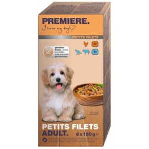 Hundefutter PREMIERE Schale Multipack Adult Petits Filets 6x150g