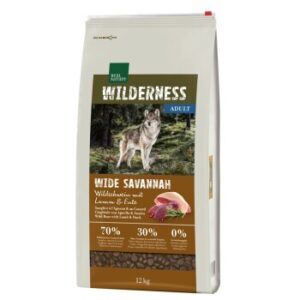 Hundefutter REAL NATURE WILDERNESS Wide Savannah Wildschwein mit Lamm & Ente 12 kg