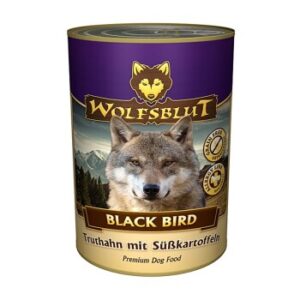 Hundefutter WOLFSBLUT Adult Black Bird – Truthahn mit Süßkartoffeln – 6x395g