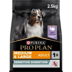 Hundefutter PRO PLAN Adult Medium & Large Sensitive Digestion getreidefrei 2.5 kg