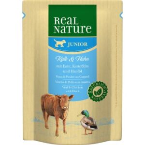 Hundefutter REAL NATURE Junior Pouch 6x300g