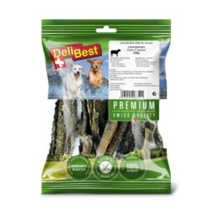 Hundefutter DeliBest Premium Lammpansen 200g – Hochwertiger Snack für Hunde, reich an Nährstoffen und Geschmack