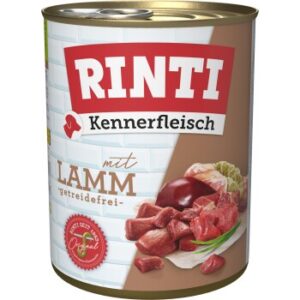 Hundefutter RINTI Kennerfleisch Lamm 36×800 g