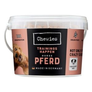 Hundefutter Chewies Trainings-Happen Monoprotein-Snack 300g Pferd