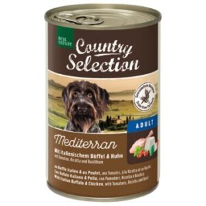 Hundefutter REAL NATURE Country Selection Adult 6x400g Mediterran mit Büffel & Huhn