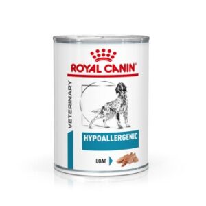 Hundefutter ROYAL CANIN Veterinary Hypoallergenic Mousse 12×400 g