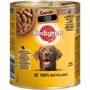 Hundefutter Pedigree Cuisine in Sauce 12x800g Kaninchen