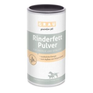 Hundefutter GRAU Rinderfett-Pulver 400 g