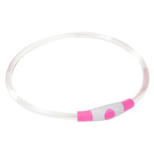 Hundebedarf AniOne LED-Leuchtring pink