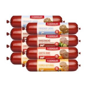 Hundefutter Fleischeslust Wurst Classic Mixpaket 8x400g