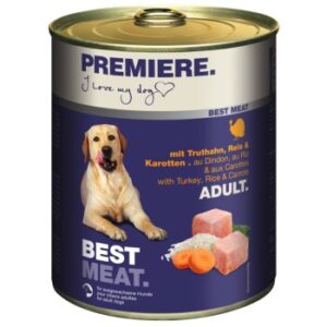 Hundefutter PREMIERE Best Meat Adult Truthahn & Gemüse 6×800 g