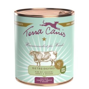 Hundefutter Terra Canis Getreidefrei Adult 6x800g Rind mit Zucchini, K?rbis & Oregano