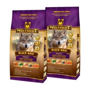 Hundefutter WOLFSBLUT Black Bird Truthahn mit Süßkartoffel 2×2 kg