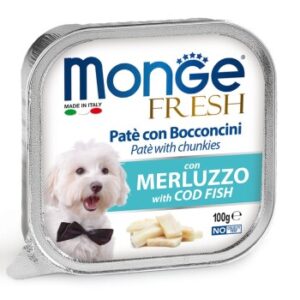 Hundefutter Monge Fresh Paté 32x100g Kabeljau