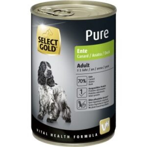 Hundefutter SELECT GOLD Pure Adult Ente 12×400 g