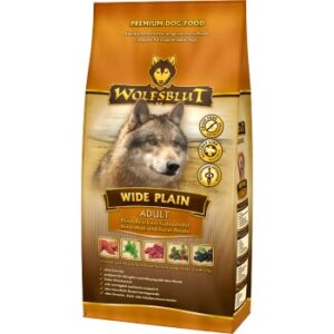 Hundefutter WOLFSBLUT Wide Plain Pferdefleisch mit Süßkartoffel 2×2 kg