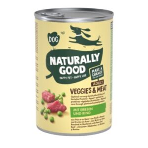 Hundefutter Naturally Good Veggies & Meat 6x400g Erbsen und Rind