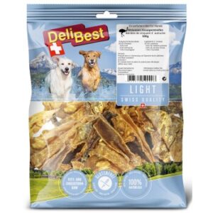 Hundefutter DeliBest Light Straussen Knusperstreifen 500g