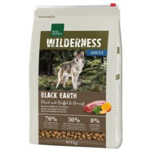 Hundefutter REAL NATURE WILDERNESS Black Earth Rind & Büffel 4 kg