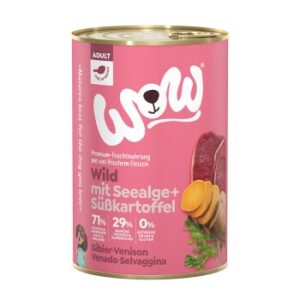 Hundefutter WOW Adult 6x400g Wild mit Seealge