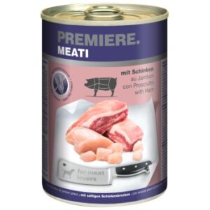 Hundefutter PREMIERE Meati Schinken 12×400 g