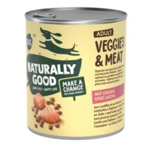 Hundefutter Naturally Good Veggies & Meat 6x800g Linsen und Lachs