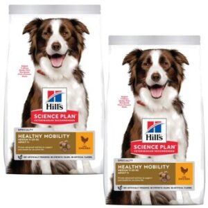 Hundefutter Hill’s Science Plan Healthy Mobility Medium Breed Adult 1+ mit Huhn 2×14 kg