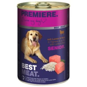 Hundefutter PREMIERE Best Meat Senior Lamm & Reis 12×400 g