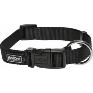 Halsbänder & Geschirre AniOne Halsband Classic Nylon schwarz M