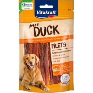 Hundefutter Vitakraft Entenbrustfiletstreifen 4×80 g