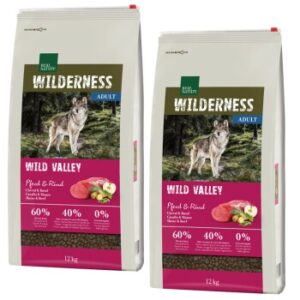 Hundefutter REAL NATURE WILDERNESS Wild Valley Pferd & Rind 2×12 kg