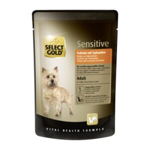 Hundefutter SELECT GOLD Sensitive Adult 12x100g Truthahn mit Topinambur