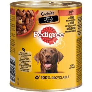 Hundefutter Pedigree Cuisine in Sauce 12x800g Rind