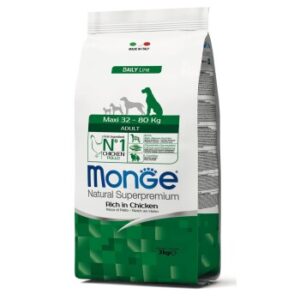 Hundefutter Monge Daily Line Adult Maxi Huhn 3 kg – Hochwertiges Hundefutter für große Rassen