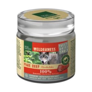 Hundefutter REAL NATURE Wilderness Rinderleber 50g – Hochwertiger Snack für Hunde mit natürlichem Geschmack