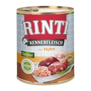 Hundefutter RINTI Kennerfleisch Senior Huhn 24×800 g